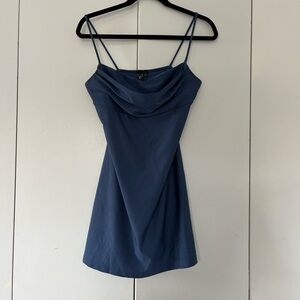 Sleek Sophistication A-Line Pleated Mini Dress